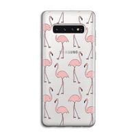 Anything Flamingoes: Samsung Galaxy S10 4G Transparant Hoesje