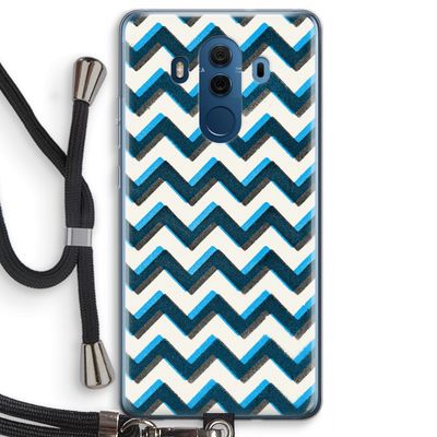 Onderbroken lijn: Huawei Mate 10 Pro Transparant Hoesje met koord