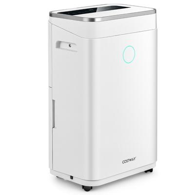 Luchtontvochtiger met Afvoerslang 25L/Dag Luchtontvochtiger met Automatische of Handmatige Lediging 24H Timer Wit