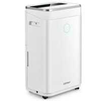 Luchtontvochtiger met Afvoerslang 25L/Dag Luchtontvochtiger met Automatische of Handmatige Lediging 24H Timer Wit