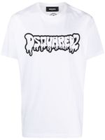 DSQUARED2 t-shirt en coton à logo imprimé - Blanc - thumbnail