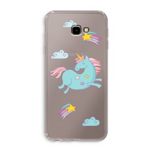 Vliegende eenhoorn: Samsung Galaxy J4 Plus Transparant Hoesje