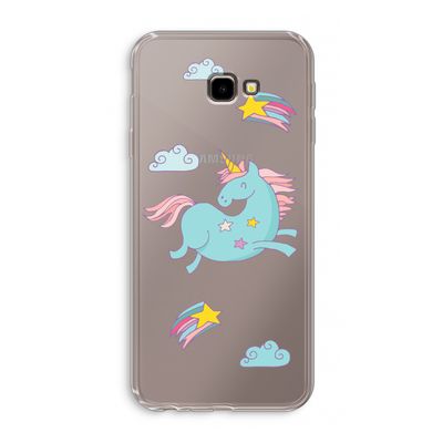 Vliegende eenhoorn: Samsung Galaxy J4 Plus Transparant Hoesje