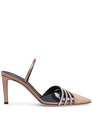 Giuseppe Zanotti escarpins Audrine 85 mm à fini satiné - Rose