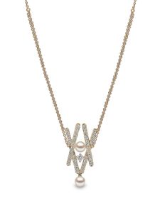 Yoko London collier Sleek en or 18ct à pendentif orné de perles d'Akoya et diamants