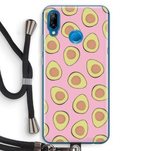 Dancing avocados: Huawei P20 Lite Transparant Hoesje met koord