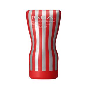 Tenga Soft Case Cup Mannelijke bevrediger Rood, Zilver, Wit Thermoplastische elastomeer (TPE)