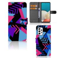 Samsung Galaxy A53 | Book Case | Funky Triangle | Portemonnee hoesje Samsung Galaxy A53 | Book Case | Funky Triangle | Portemonnee hoesje