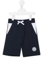 Aigner Kids short à patch logo - Bleu - thumbnail