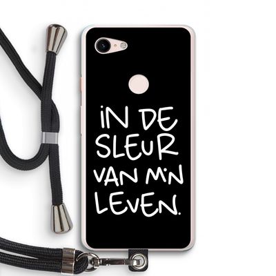 De Sleur: Pixel 3 XL Transparant Hoesje met koord