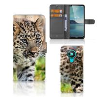 Nokia 3.4 | Telefoonhoesje | Met pasjeshouder | Baby Luipaard