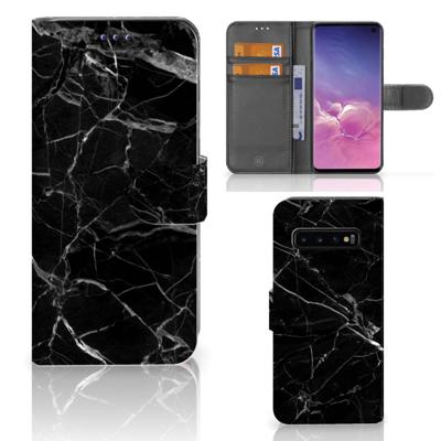 Samsung Galaxy S10 | Bookcase | Marmer Zwart - Origineel Cadeau Vader