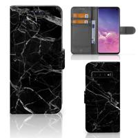 Samsung Galaxy S10 | Bookcase | Marmer Zwart - Origineel Cadeau Vader