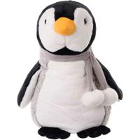 Bukowski pluche pinguin knuffeldier - grijs/wit - staand - 50 cm - luxe knuffels