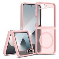 Lunso Samsung Galaxy Z Flip 7 FE / Z Flip6 slank backcover hoesje met MagSafe ondersteuning - Roze