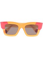 Jacquemus lunettes de soleil Baci à monture carrée - Orange - thumbnail