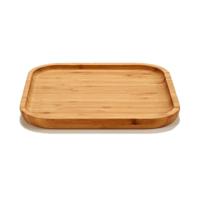 Bamboe houten broodplank/serveerplank - vierkant - 20 x 20 x 4 cm