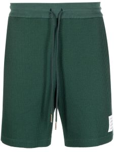 Thom Browne short gaufré à lien de resserrage - Vert