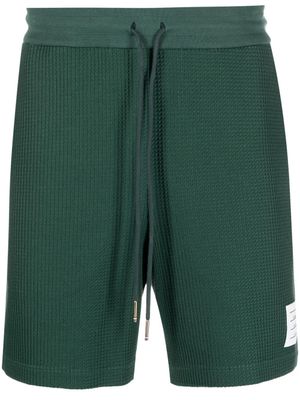 Thom Browne short gaufré à lien de resserrage - Vert