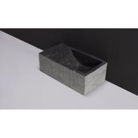 Fontein Forzalaqua Kalmar Hardsteen Gezoet Gefrijnd Zonder Kraangat Links 40x22x10 cm Forzalaqua