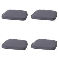 Wicker zitkussen rib grijs (4 stuks) Madison - Madison