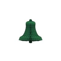 1x Decoratie kerst versiering kerstklok groen 50 cm