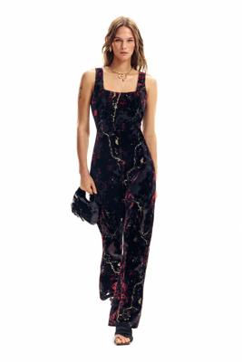 Devoré jumpsuit - BLACK - L Devoré jumpsuit - BLACK - L