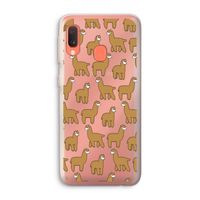 Alpacas: Samsung Galaxy A20e Transparant Hoesje