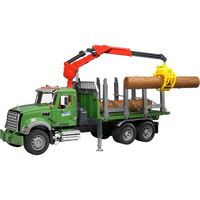 bruder MACK houttransport truck modelvoertuig 02824