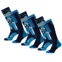 Poederbaas Skisokken 6-pack Camo Navy-39/42