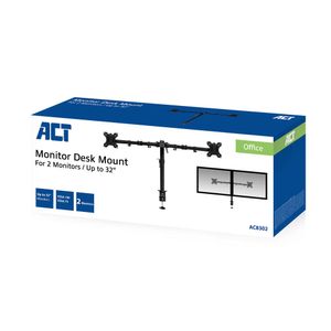 ACT Connectivity Monitorarm, 2 schermen monitorarm schermen tot 32" en 8kg