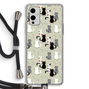 Katten: OnePlus 9 Transparant Hoesje met koord