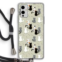 Katten: OnePlus 9 Transparant Hoesje met koord