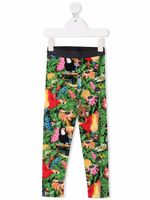 Kenzo Kids legging à imprimé végétal - Gris