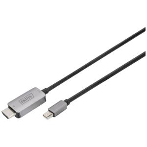 Digitus DB-340109-010-S DisplayPort-kabel DisplayPort / Mini-displayport Aansluitkabel DisplayPort-stekker, Mini DisplayPort-stekker 1 m Zwart Flexibel,