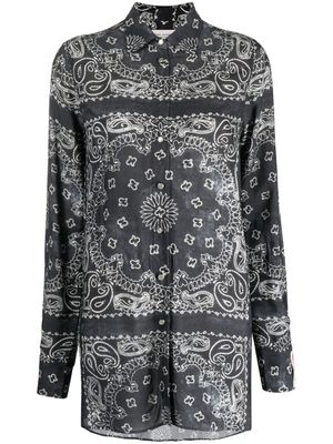 Golden Goose chemise à imprimé bandana - Gris