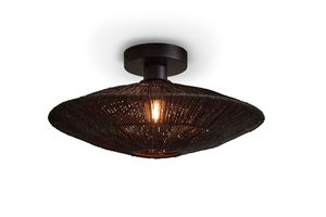 GOOD&MOJO Plafondlamp 'Iguazu' Jute, 40cm, kleur Zwart