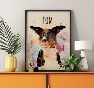 Aangepaste aquarel kunst andere dieren poster