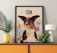 Aangepaste aquarel kunst andere dieren poster
