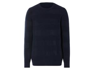 LIVERGY Gebreide heren trui (Marineblauw, XL)