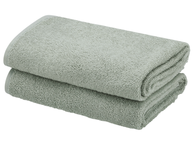 LIVARNO home 2 Handdoeken 100 x 50 cm (Mint)