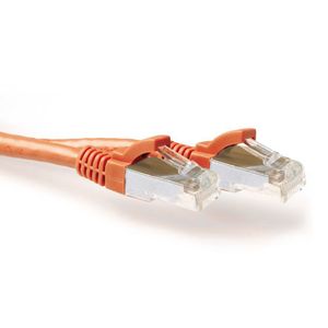 ACT Oranje 30 meter LSZH SFTP CAT6A patchkabel snagless met RJ45 connectoren