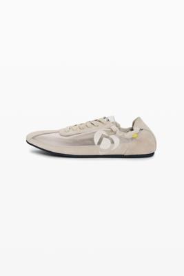 Retro leren sneakers - WHITE - 39