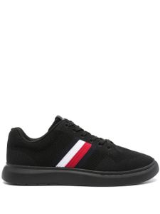 Tommy Hilfiger baskets en mesh à détails rayés - Noir