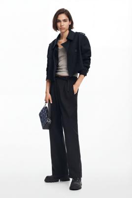 Rechte lange broek - BLACK - XL