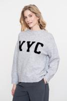 Geisha Pullover Nyc 54561-23 Trui 925 Grey/black