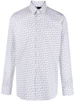 Karl Lagerfeld chemise à logo imprimé - Blanc