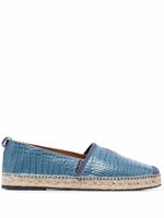 Philipp Plein espadrilles en cuir - Bleu