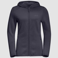 Jack Wolfskin Turbulence fleece dames wandeljas (Kleur: donkergrijs, Maat: L) - thumbnail