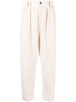 Brunello Cucinelli pantalon fuselé en velours côtelé - Blanc - thumbnail